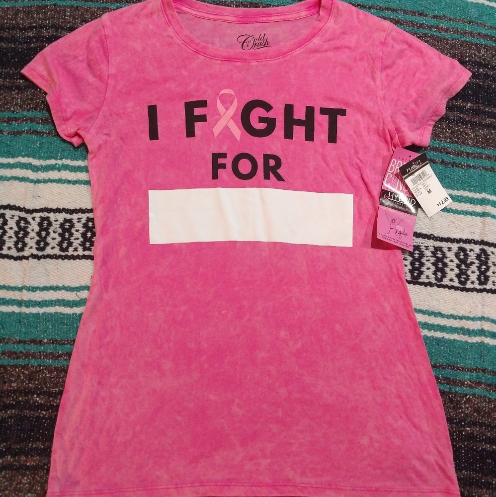 NWT - Womens Rue 21 Breast Cancer Shirt